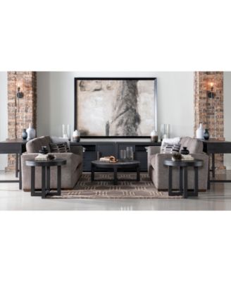 Furniture Westwood Living Room  Collection In Charred Oak
