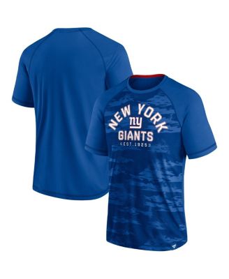 Men's Royal New York Giants Hail Mary Raglan T-shirt