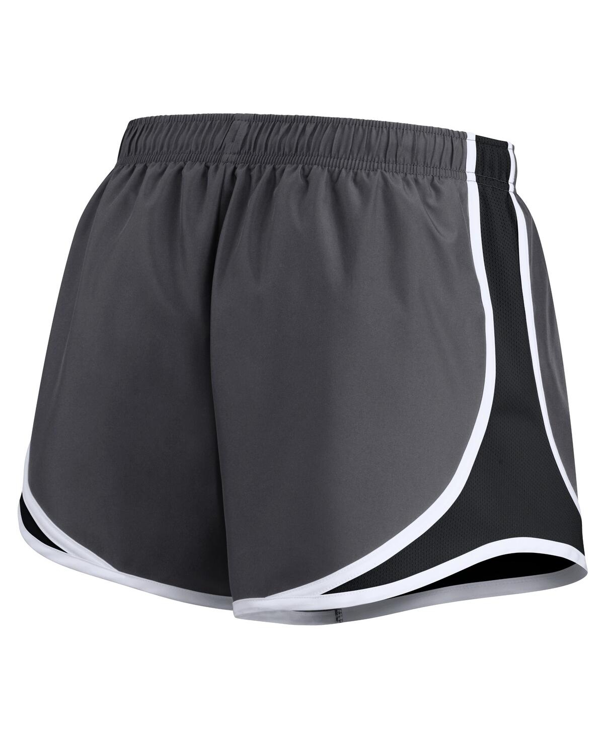 Nike Charcoal Pittsburgh Steelers Plus Size Logo Performance Tempo Shorts In Charcoal