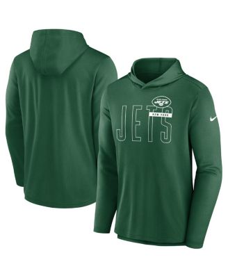 Men's Green New York Jets Performance Team Pullover Hoodie