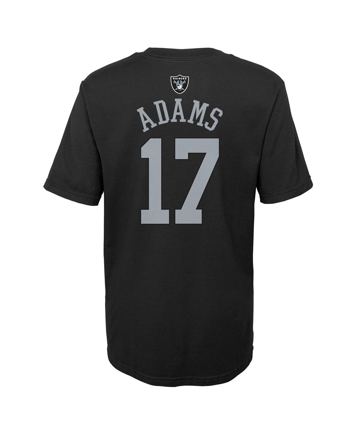 Outerstuff Little Boys And Girls Davante Adams Black Las Vegas Raiders Mainliner Player Name And Number T-shirt In Black