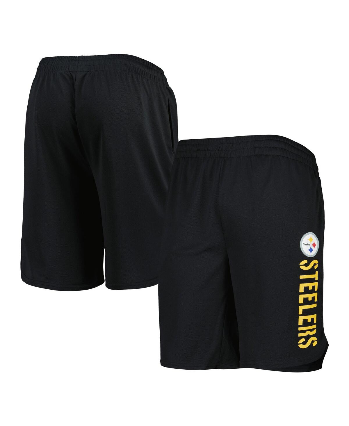 Msx By Michael Strahan Men's  Black Pittsburgh Steelers Team Shorts