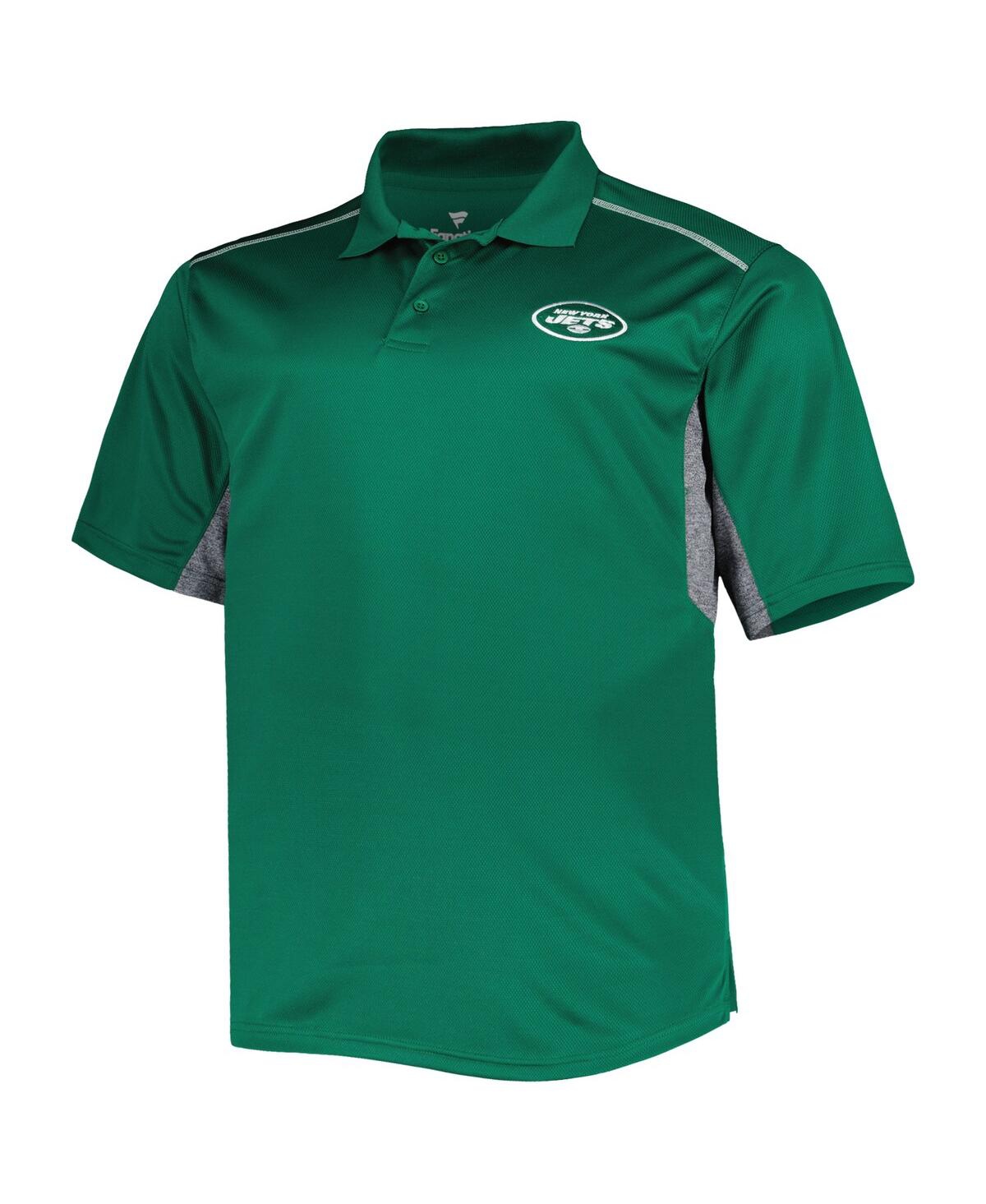 Shop Profile Men's Green New York Jets Big And Tall Team Color Polo Shirt