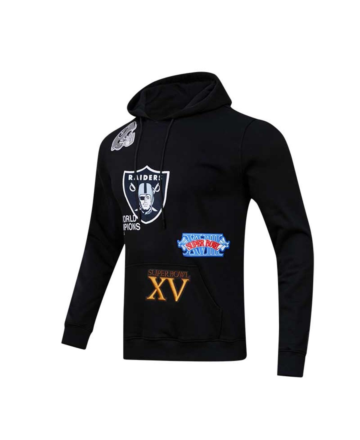 Shop Pro Standard Men's  Black Las Vegas Raiders 3x Super Bowl Champions Pullover Hoodie