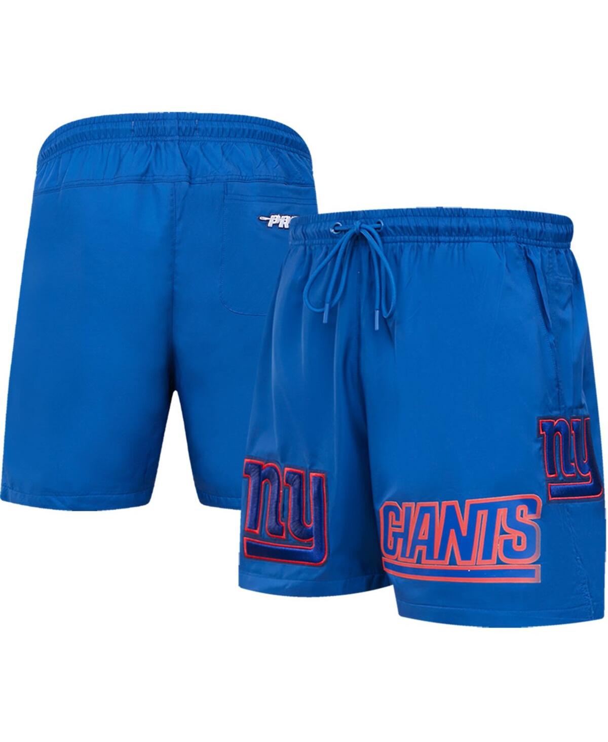 Pro Standard Royal New York Giants Woven Shorts In Royal