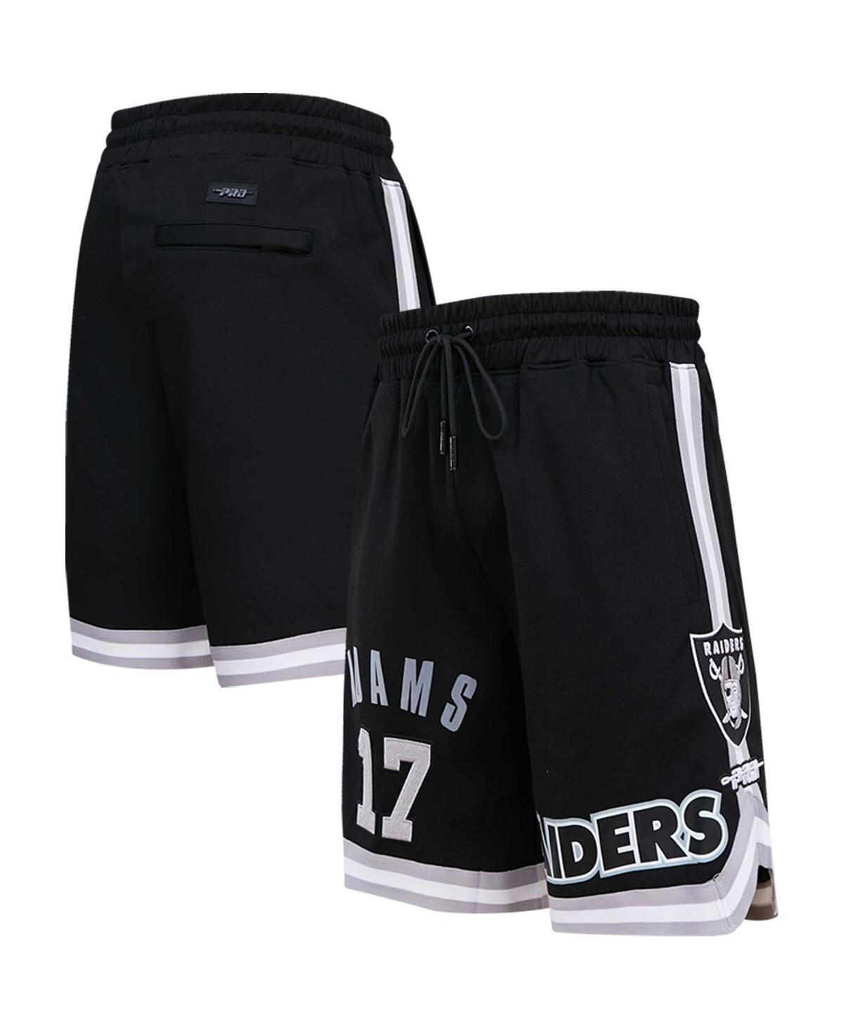 PRO STANDARD MEN'S PRO STANDARD DAVANTE ADAMS BLACK LAS VEGAS RAIDERS PLAYER NAME AND NUMBER SHORTS 