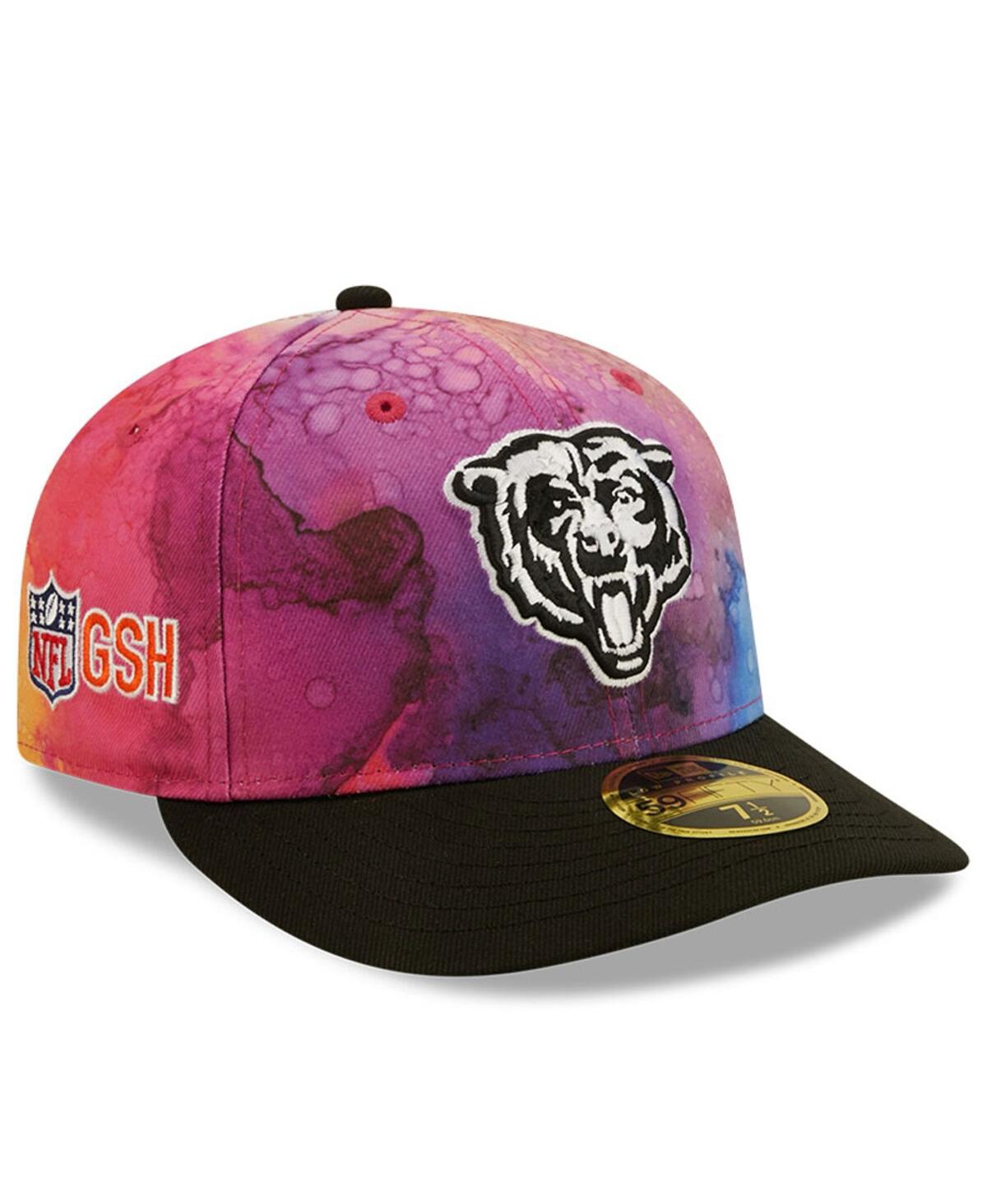 Shop New Era Men's  Pink, Black Chicago Bears 2022 Nfl Crucial Catch Low Profile 59fifty Fitted Hat In Pink,black
