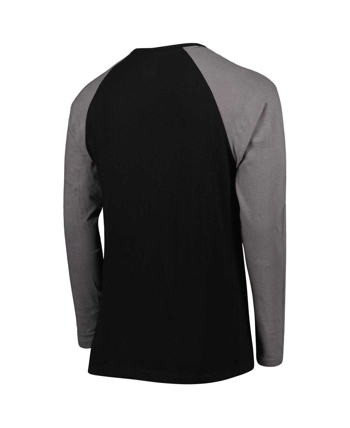 Men's New EraLas Vegas Raiders Current Raglan Long Sleeve T-shirt - Black