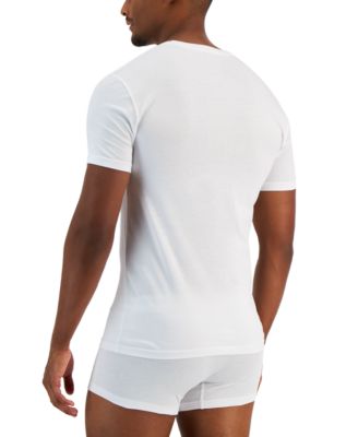 Men's 4-Pk. Slim-Fit Solid Cotton Undershirts, Created for Macy's 