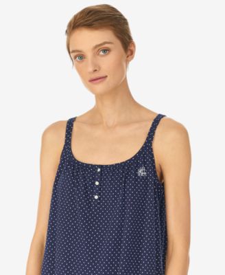 Lauren Ralph Lauren Cotton Knit Double-Strap Nightgown