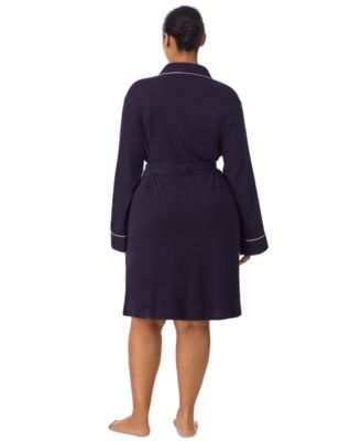 Women's Plus Size Shawl-Collar Robe