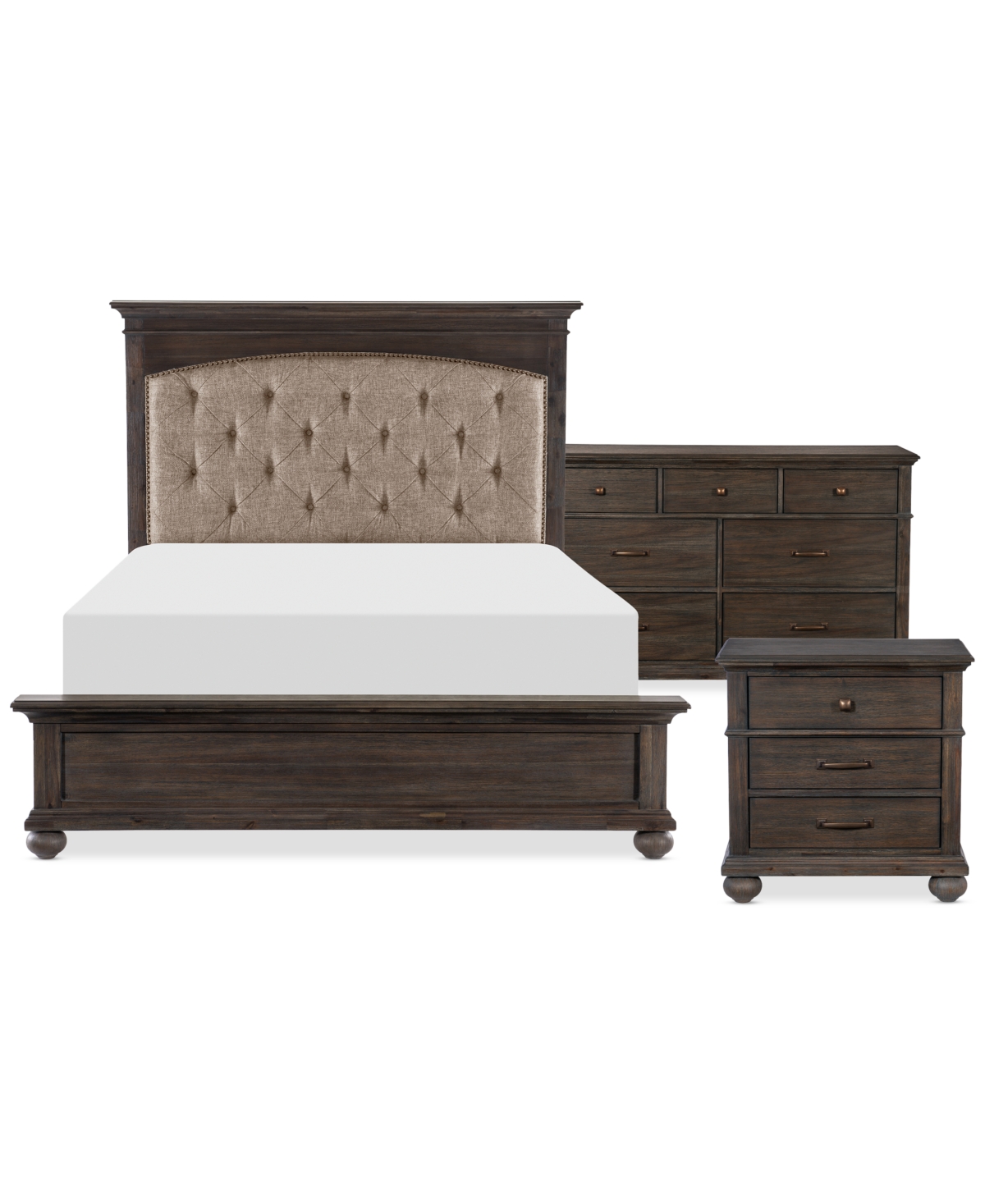Homelegance Inglewood 3-pc. Bedroom Set (queen Bed, Chest, And Nightstand) In Brown