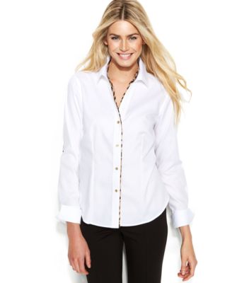 calvin klein long sleeve blouse