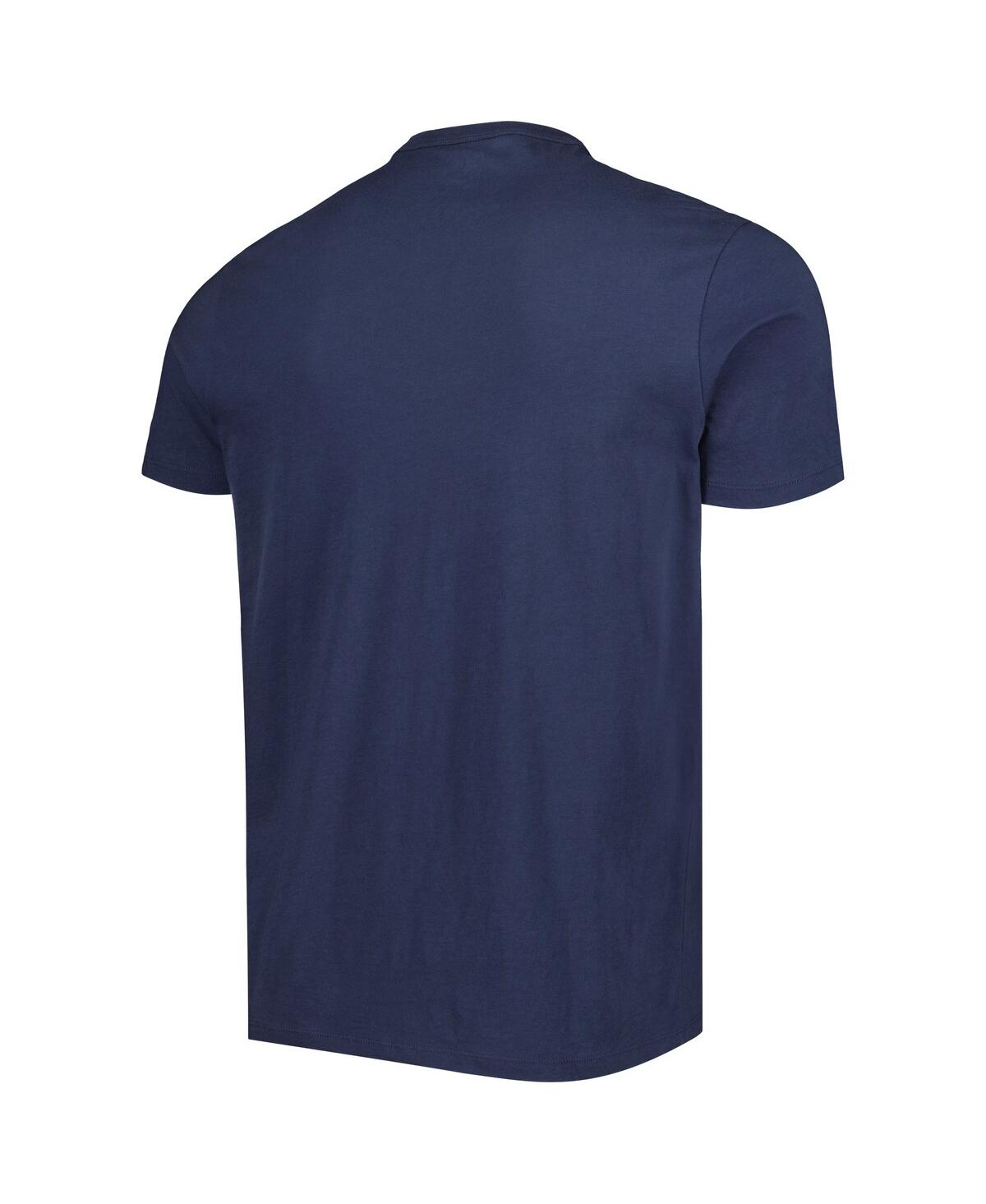 Shop 47 Brand Men's ' Navy Chicago Bears Logo Team Stripe T-shirt