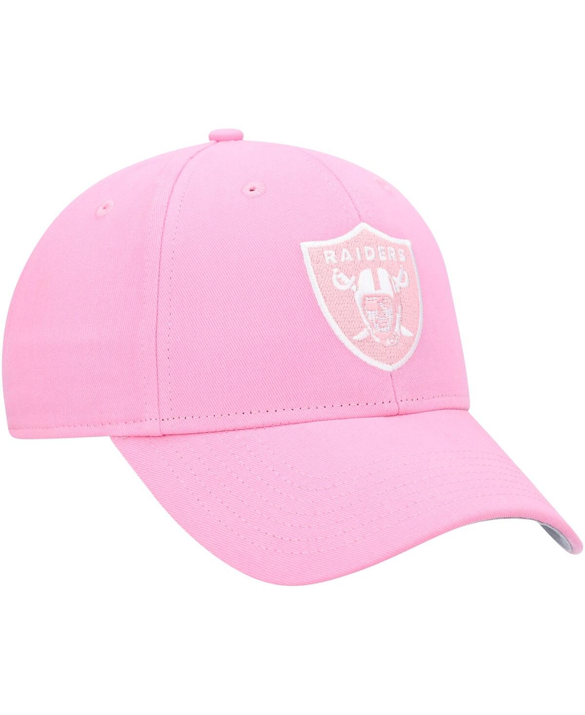 47 Brand Big Girls ' Pink Las Vegas Raiders Rose Mvp Adjustable Hat In Pink