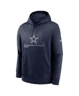 Nike Men's Navy Dallas Cowboys City Code Club Fleece Pullover Hoodie ...