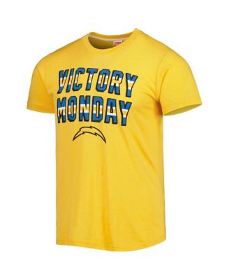 Men's Gold Los Angeles Chargers Victory Monday Tri-Blend T-shirt