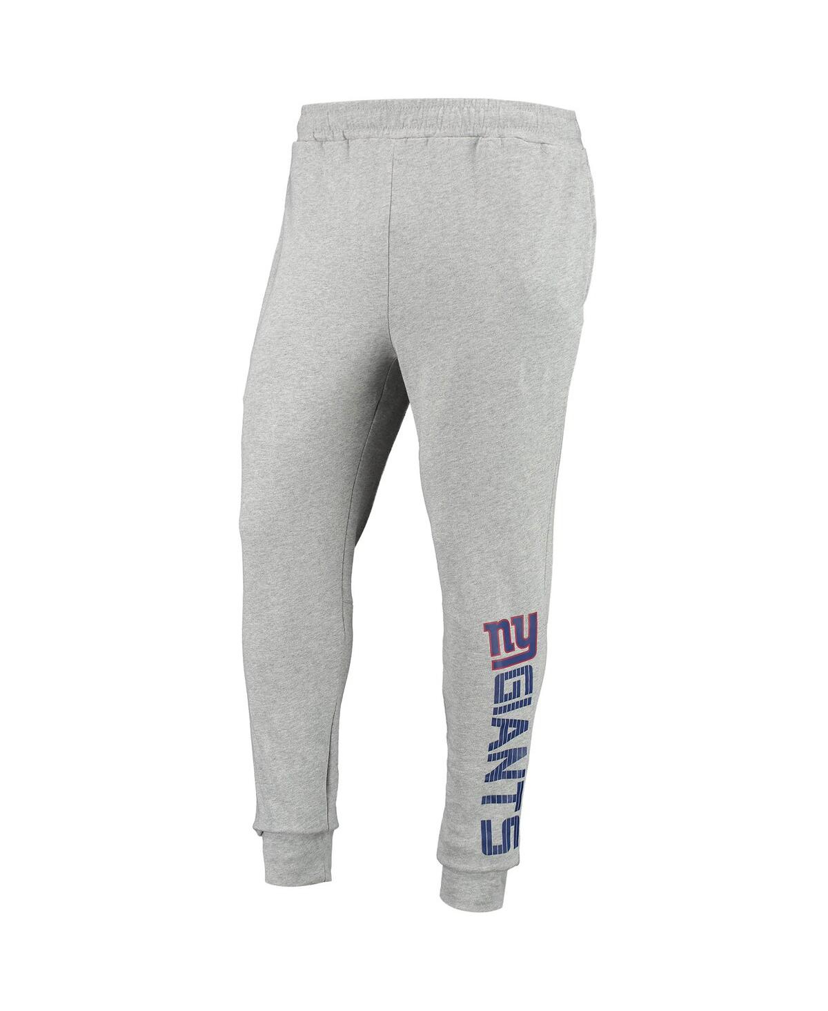 Msx By Michael Strahan Men's  Heathered Gray New York Giants Jogger Pants In Heathered Gray