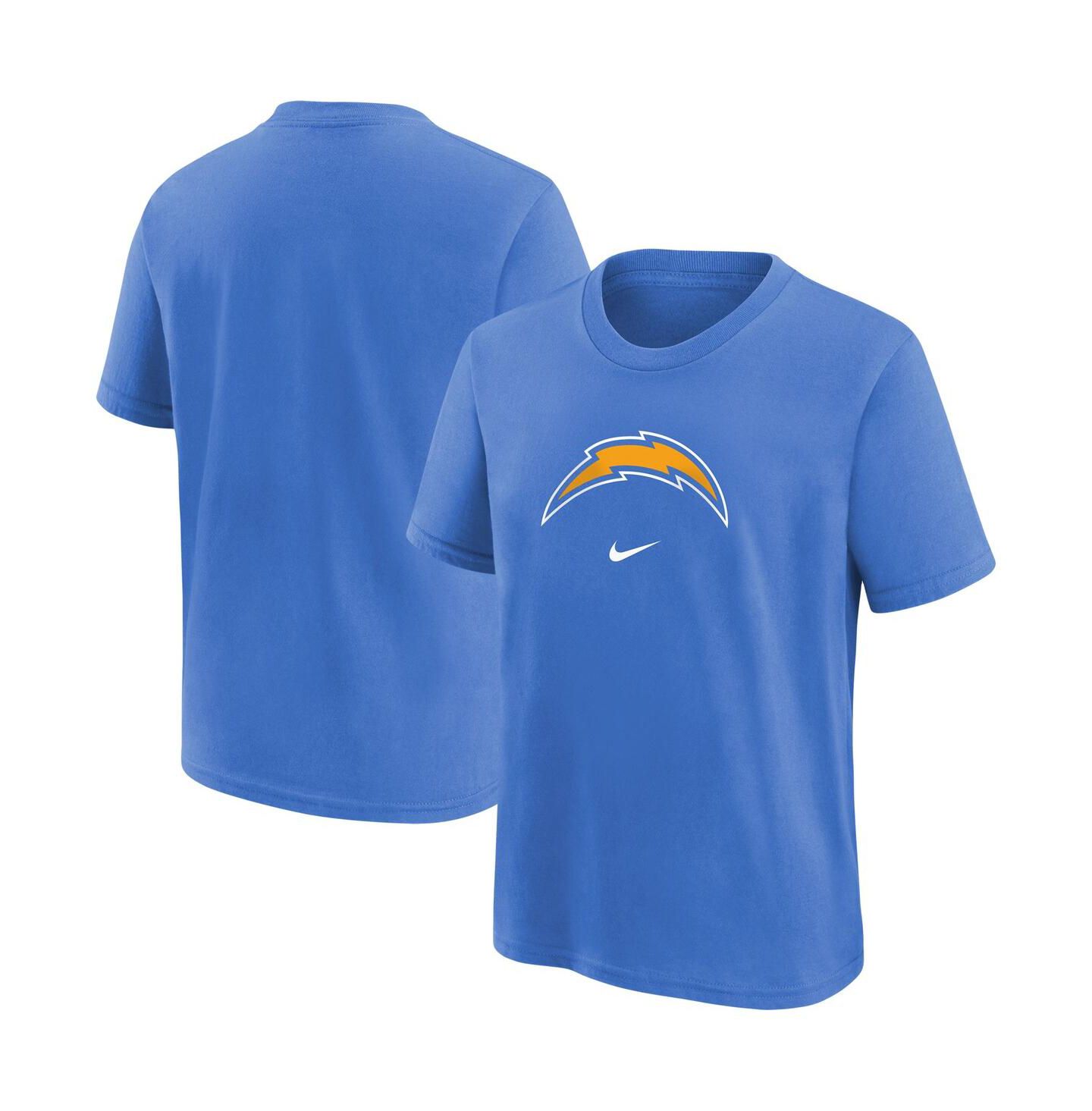 Футболка Nike Powder Blue Los Angeles Chargers Logo T-shirt для мальчиков — фото 4