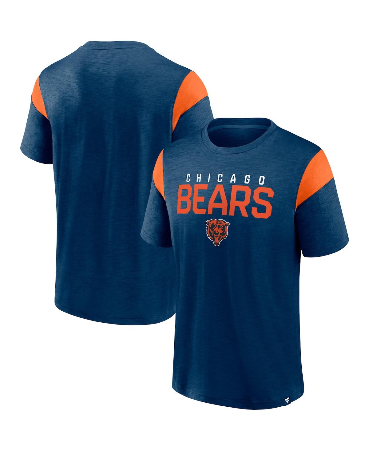 Shop Fanatics Men's  Navy Chicago Bears Home Stretch Team T-shirt