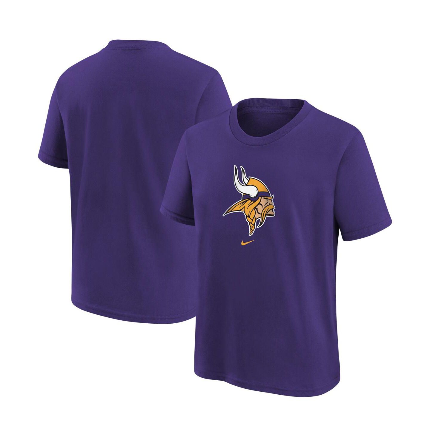 Футболка Nike Purple Minnesota Vikings Logo T-shirt для мальчиков — фото 1