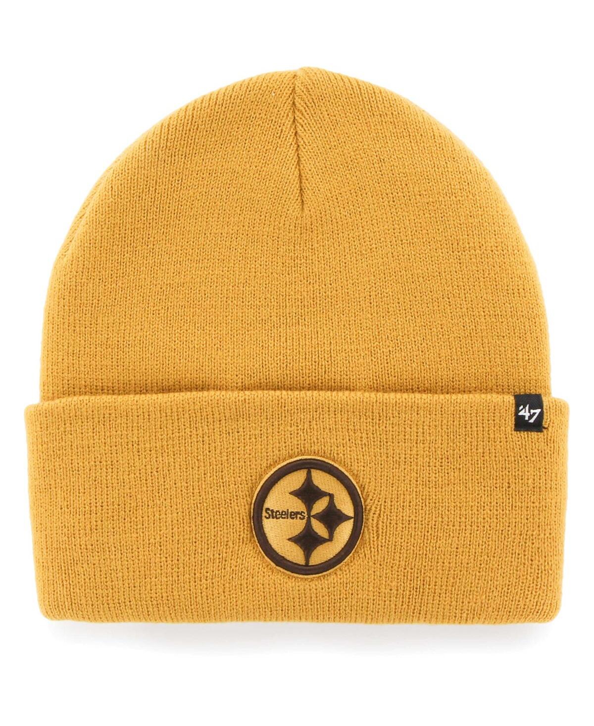47 Brand Women's ' Gold Pittsburgh Steelers Haymaker Cuffed Knit Hat