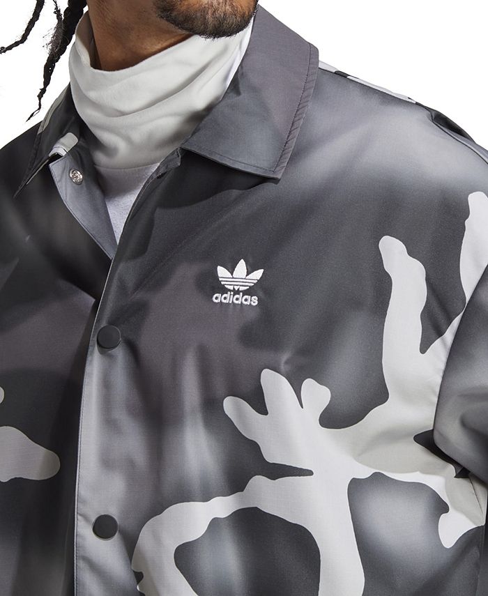 adidas Men's Graphics Allover Camo Print Coach Jacket Macy's