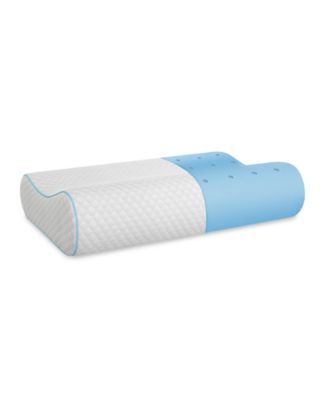 BodiPEDIC Aerofusion Contour Gel-Infused Memory Foam Bed Pillow ...