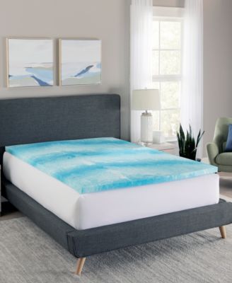 CLOSEOUT! Cooling Gel Swirl 2" Memory Foam Mattress Topper, Queen