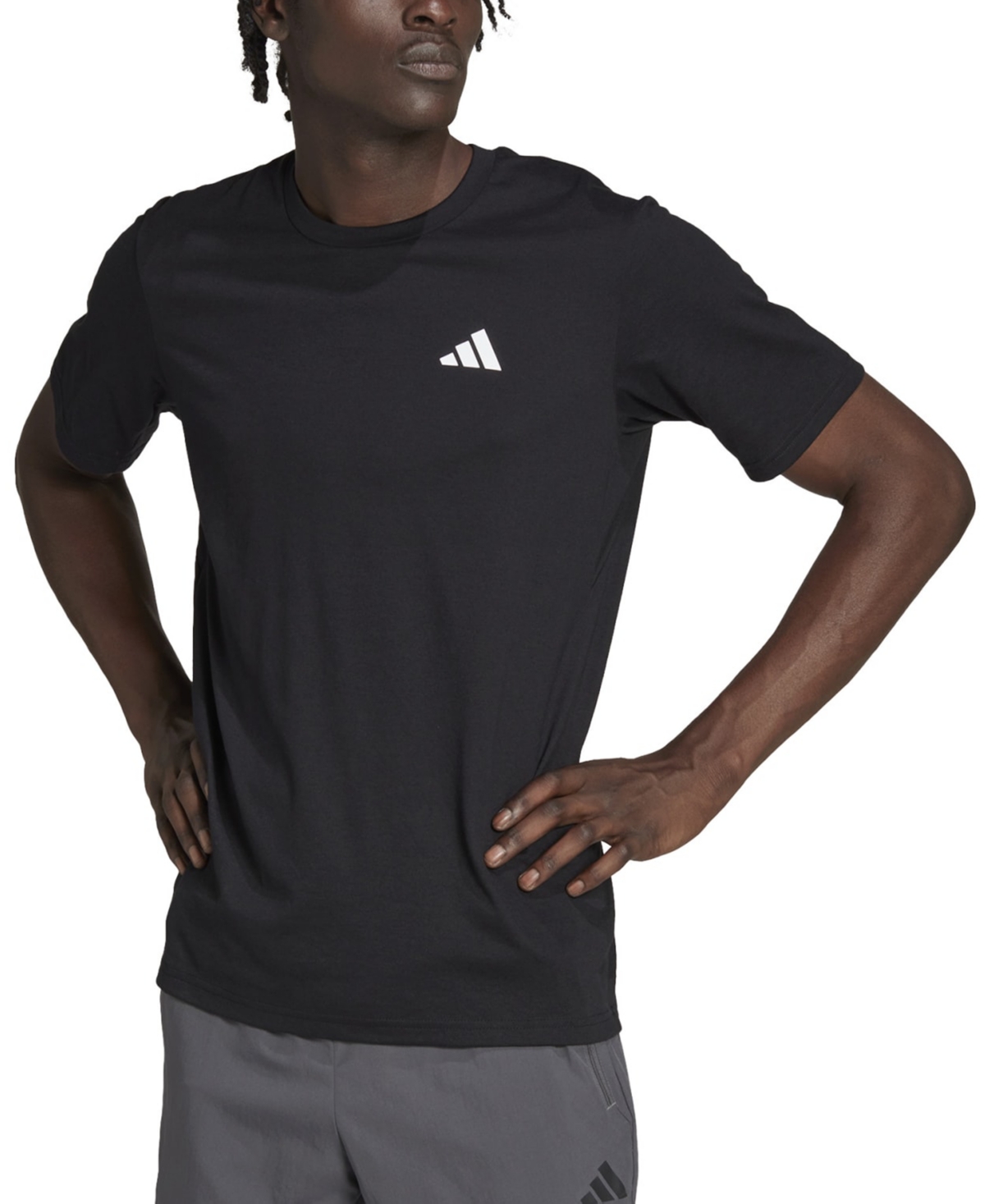Shop Adidas Originals Men's Essentials Feel Ready Logo Training T-shirt In Black
