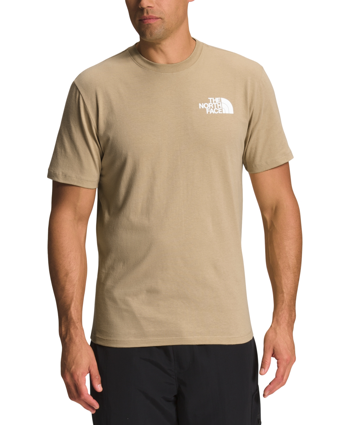 Shop The North Face Men's Box Logo Crewneck Short-sleeve T-shirt In Tnf White,tnf Black