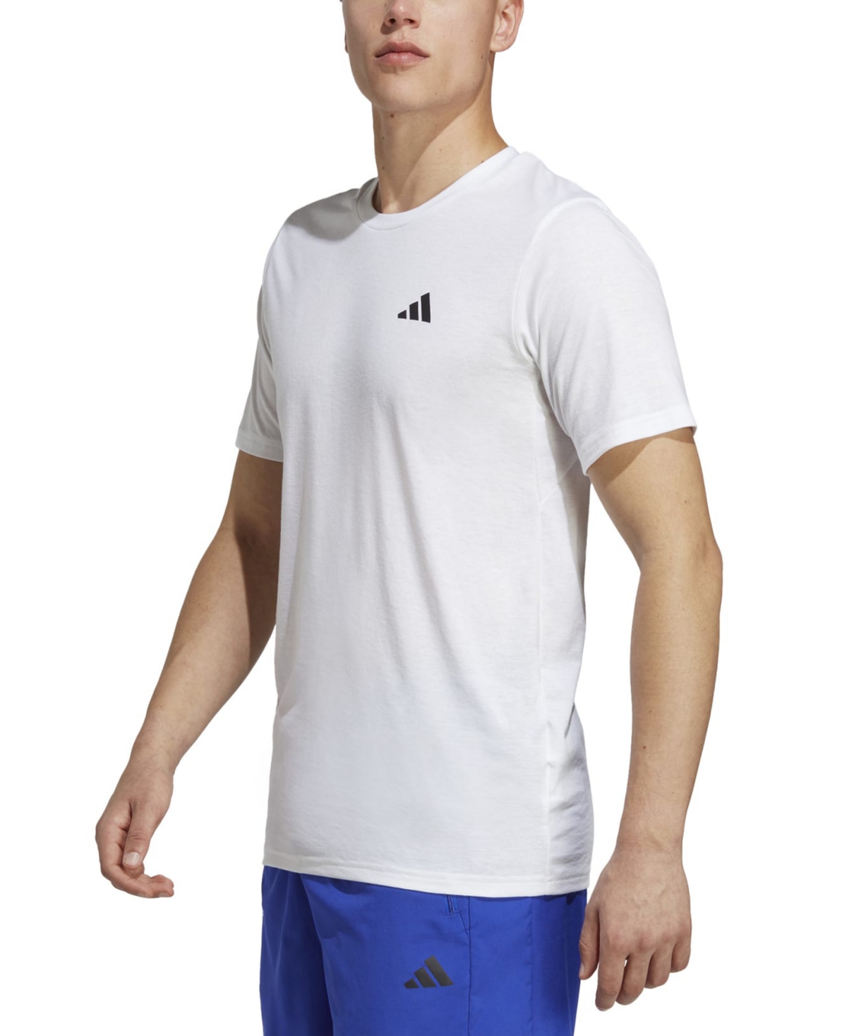 Shop Adidas Originals Men's Essentials Feel Ready Logo Training T-shirt In White