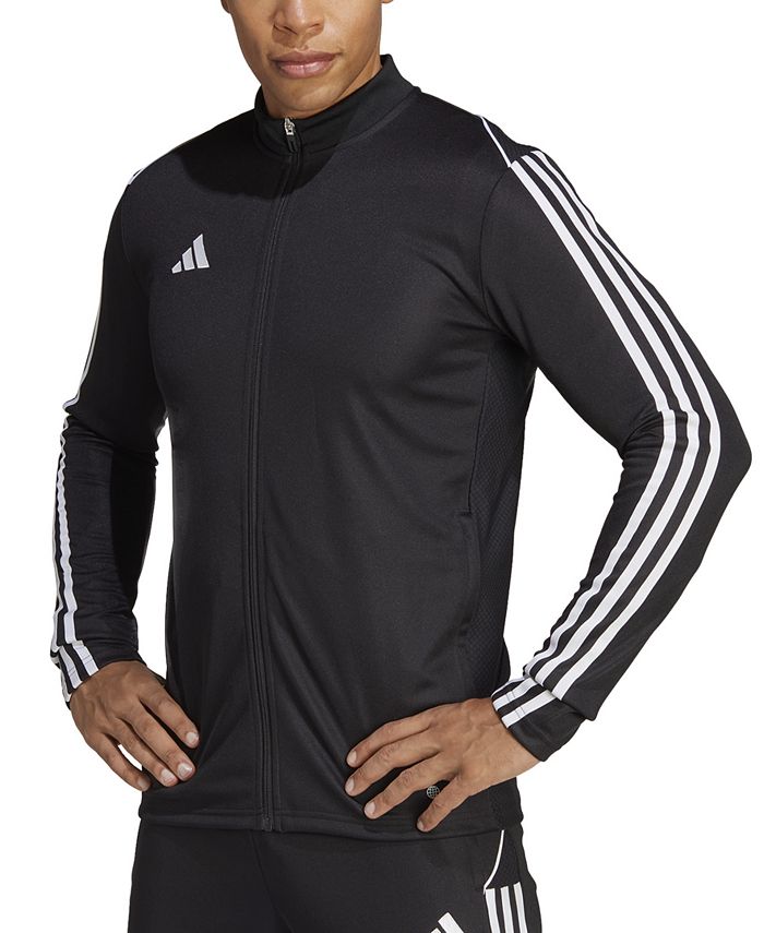 adidas Men's Tiro 23 Slim-Fit Performance 3-Stripes Track Jacket - Black - 3XLT