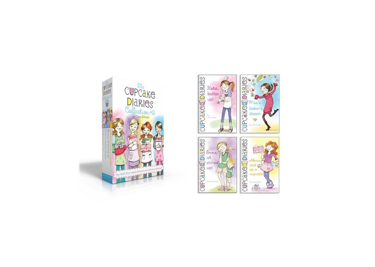 The Cupcake Diaries Collection 2 Boxed Set - Katie, Batter Up! Mia's Baker's Dozen, Emma All Stirred Up! Alexis Cool as a Cupcake by Coco Simon