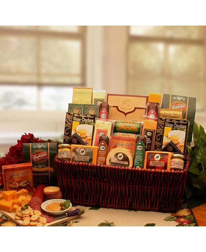 GBDS A Classic Selection Deluxe Meat & Cheese Gourmet meat and cheese gift baskets 1 Basket