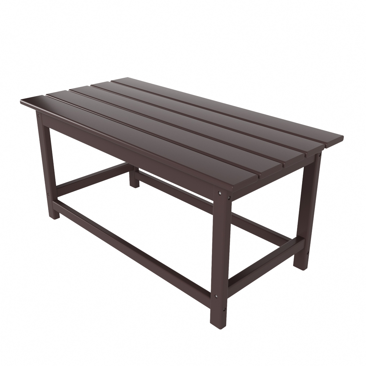 WestinTrends 3-Piece Outdoor Patio Adirondack Coffee Table and Side Set