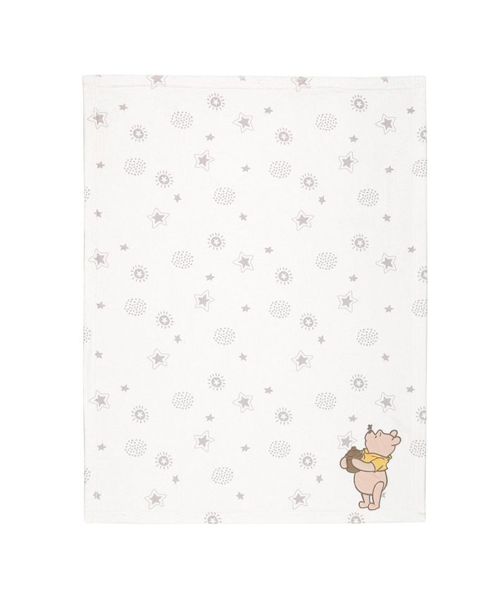 Lambs & Ivy Disney Baby WINNIE THE POOH Cream Fleece Appliqued Baby ...