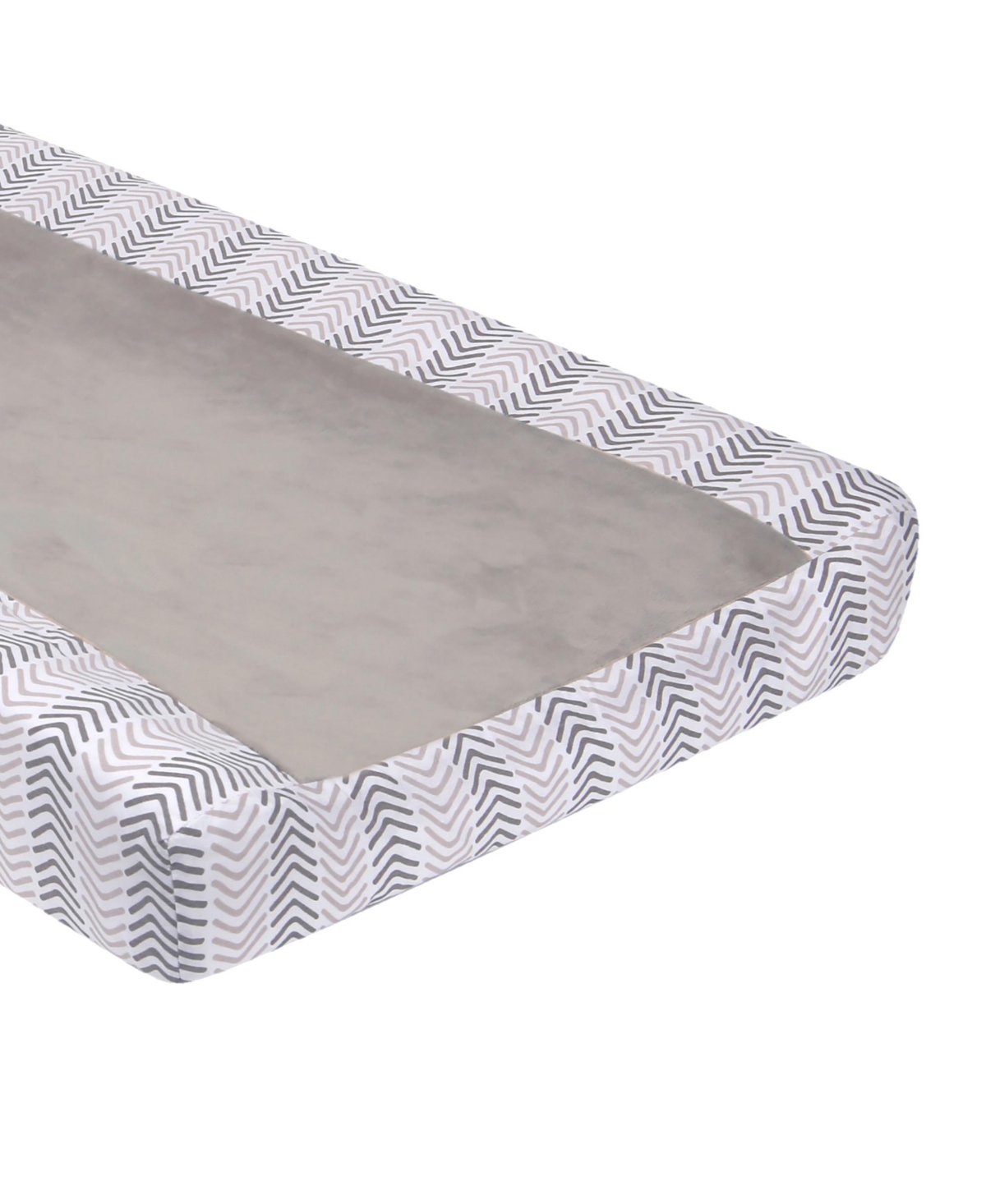 Lambs & Ivy Woodland Forest Gray Chevron Changing Pad Cover