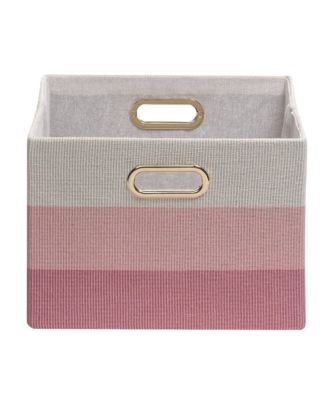 Pink Ombre Foldable/Collapsible Storage Bin/Basket