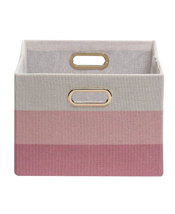 Lambs & Ivy Pink Ombre Foldable/Collapsible Storage Bin/Basket Macy's