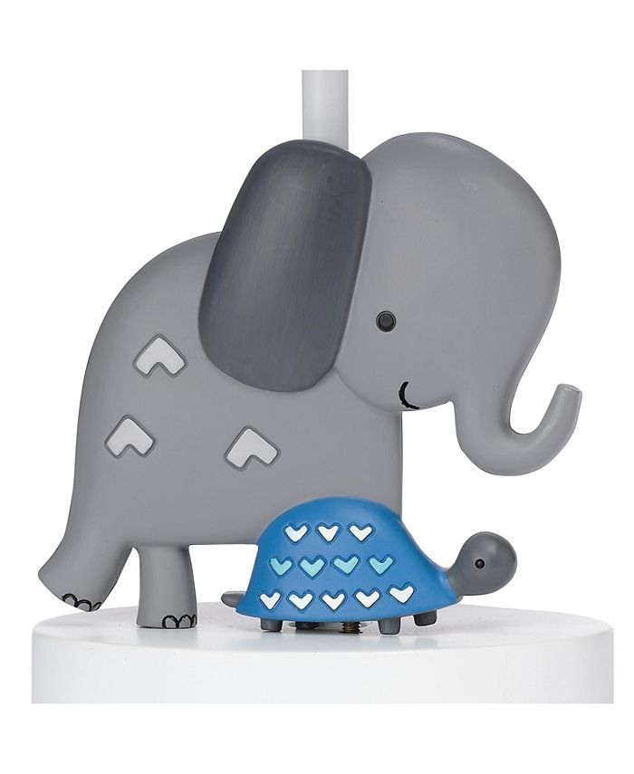 Bedtime Originals Jungle Fun Gray Elephant/Turtle Nursery Lamp with