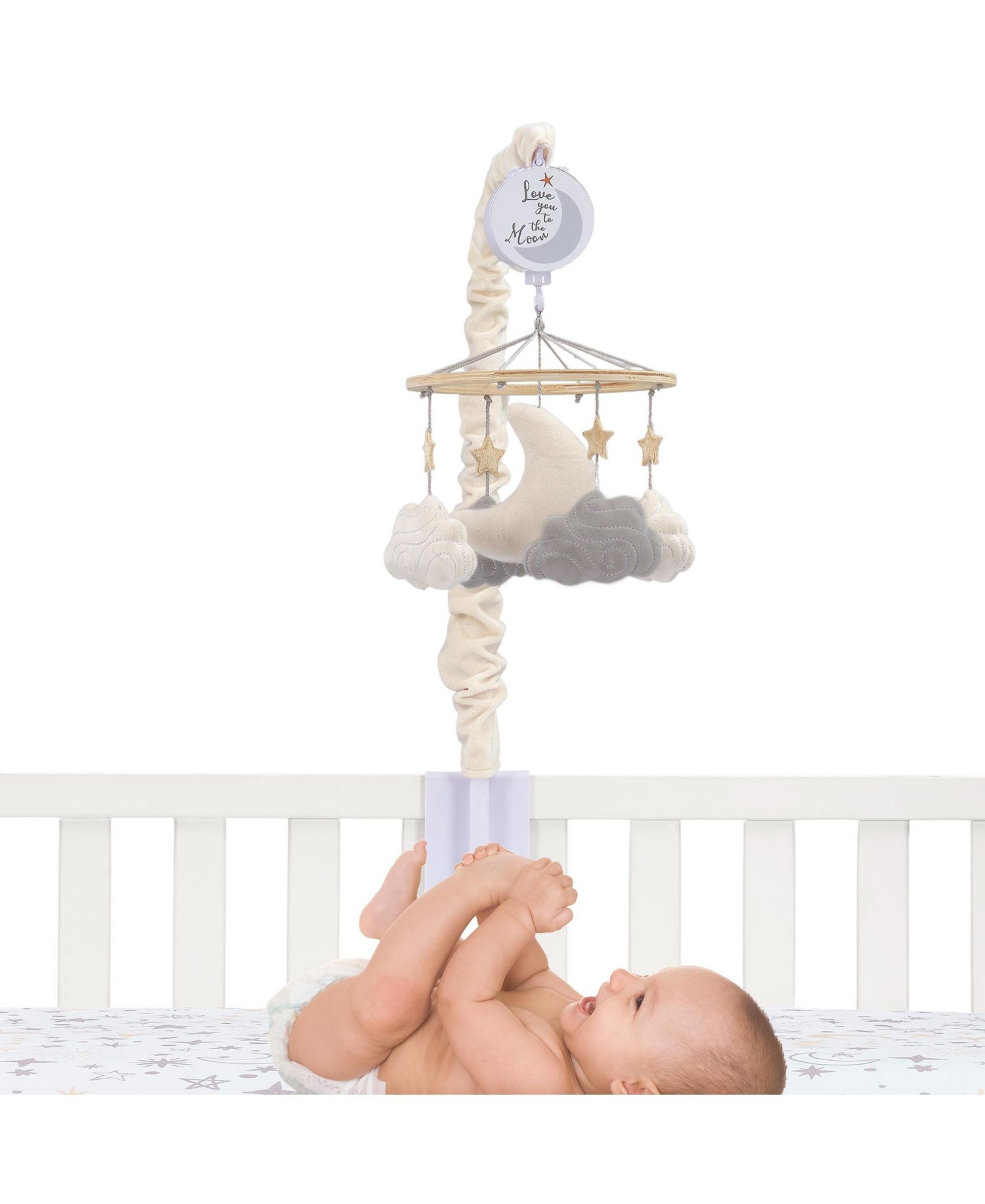 Goodnight Moon Musical Baby Crib Mobile Soother Toy - Stars/Clouds