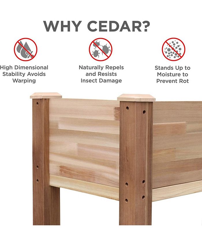 Jumbl Raised Garden Bed, Elevated Herb Planter for Growing Fresh Herbs