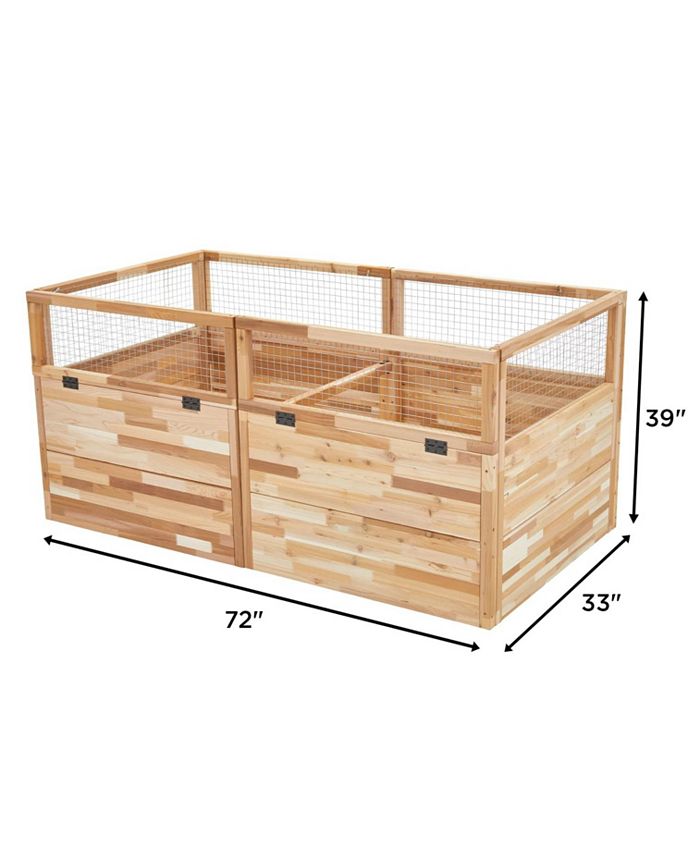 Jumbl Raised Garden Bed, Elevated Herb Planter for Growing Fresh Herbs