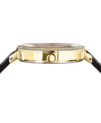 Women's Mar Vista Black Leather Strap Watch 34mm