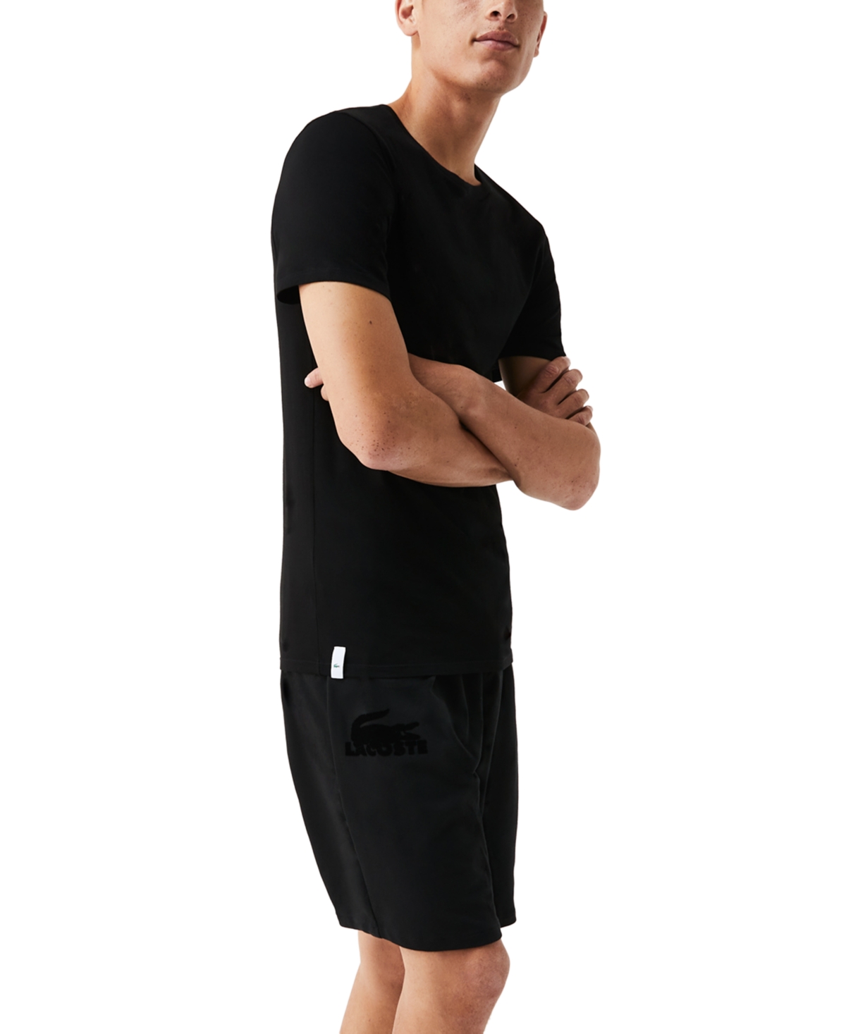 Lacoste Men's 3-Pack Crewneck Slim-Fit Undershirts