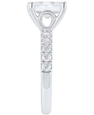 IGI Certified Lab Grown Diamond Emerald-Cut Engagement Ring (3 ct. t.w.) in 14k White Gold