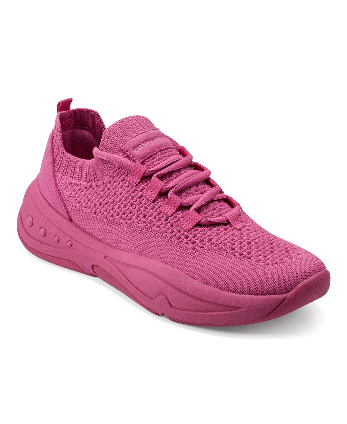 Shop Easy Spirit Women's Power Lace-up Platform Sneakers In Neon Pink