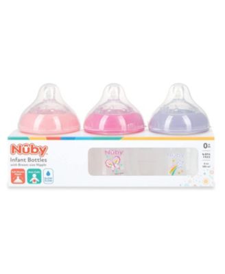 Baby Baby Bottles with Slow Flow Nipple, 3 Pack, 6oz