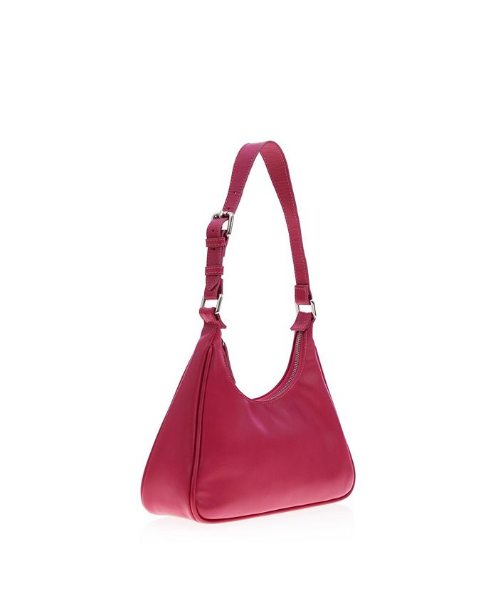 Joanna Maxham Women's Leather Prism Hobo Bag ( Dark Pink) - Macy's